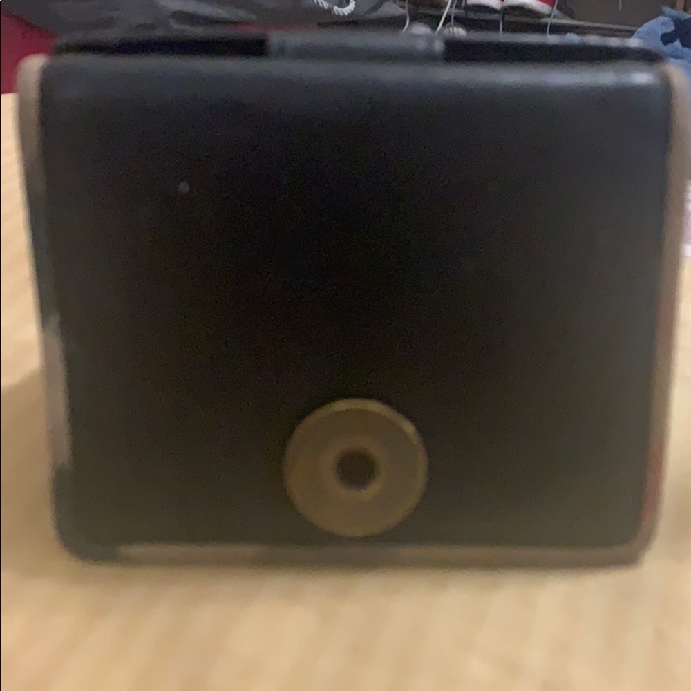 black Burberry wallet